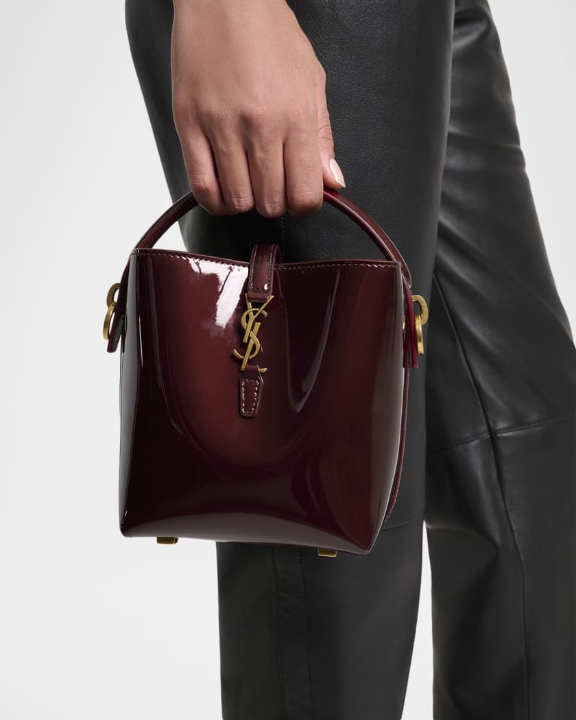Le 37 Mini YSL Bucket Bag in Patent Leather