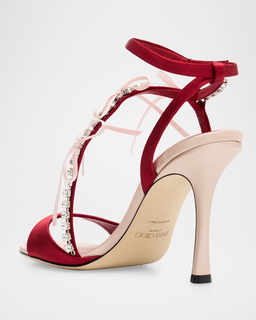 Lula 100 Satin & Crystal Sandals