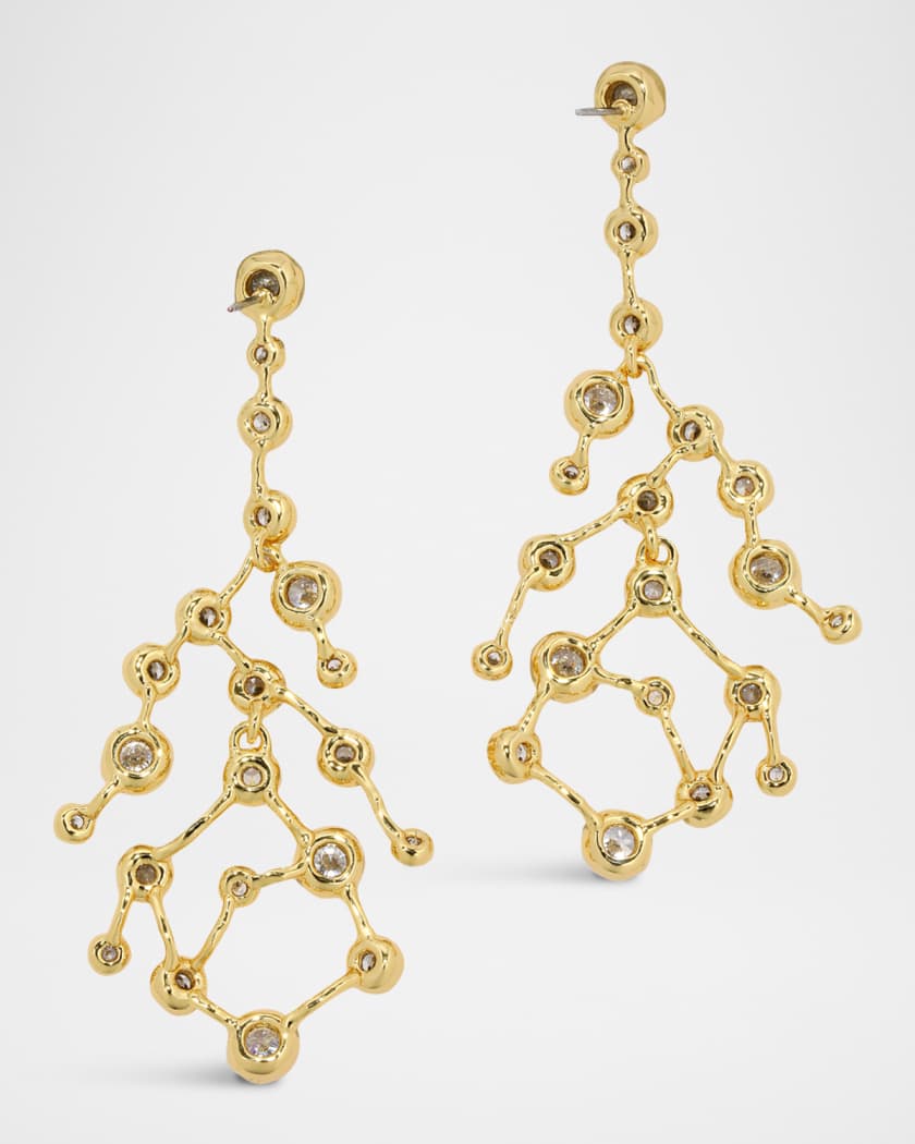 Alexis Bittar Asterales Gold Celestial CZ Earrings | Neiman