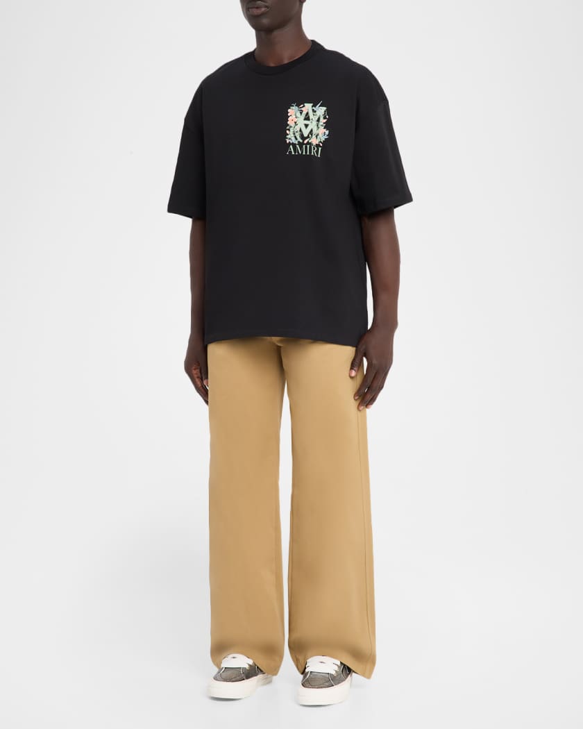 Men's MA Floral Cotton T-Shirt
