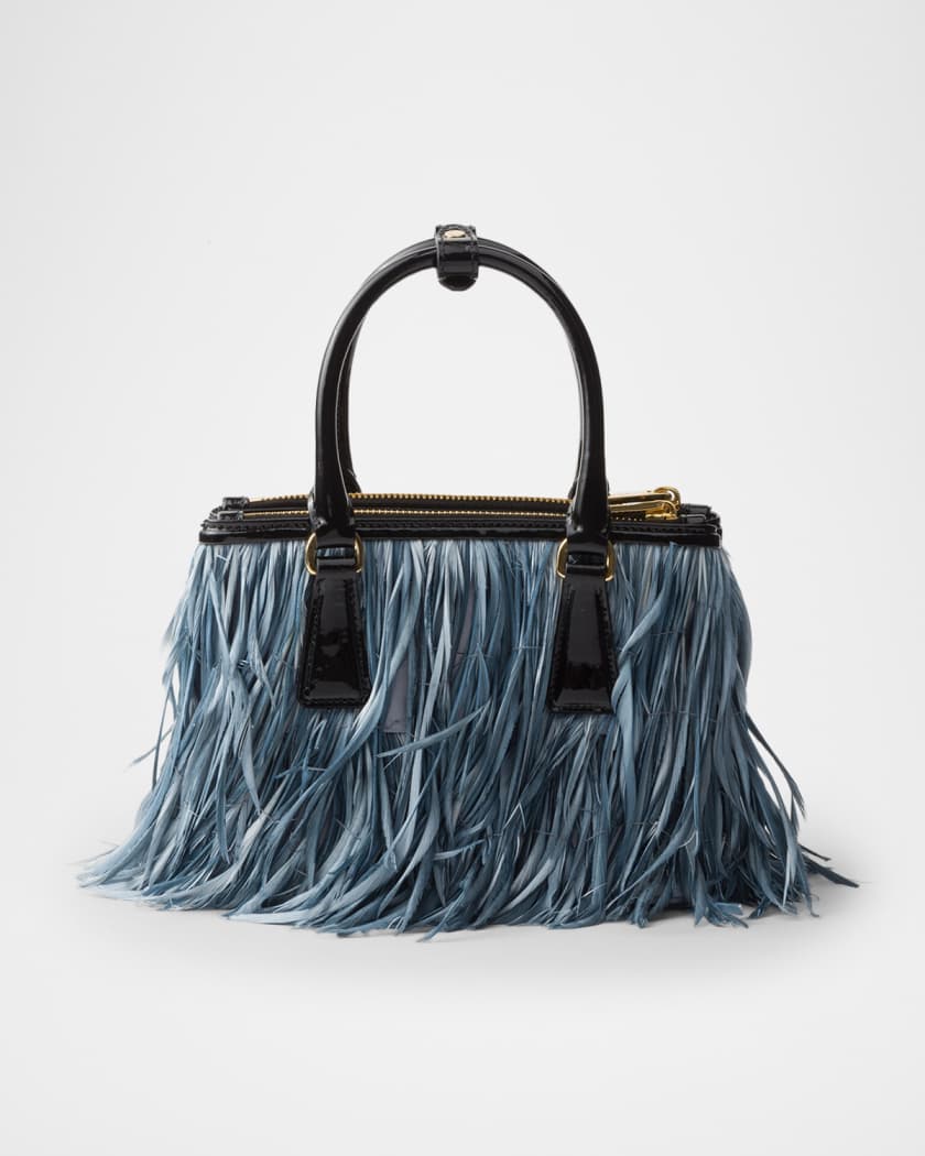 ハンドバッグ Prada Prada Galleria Mini Patent Leather Handbag Prada Galleria Mini Patent Leather Feather Shoulder Bag