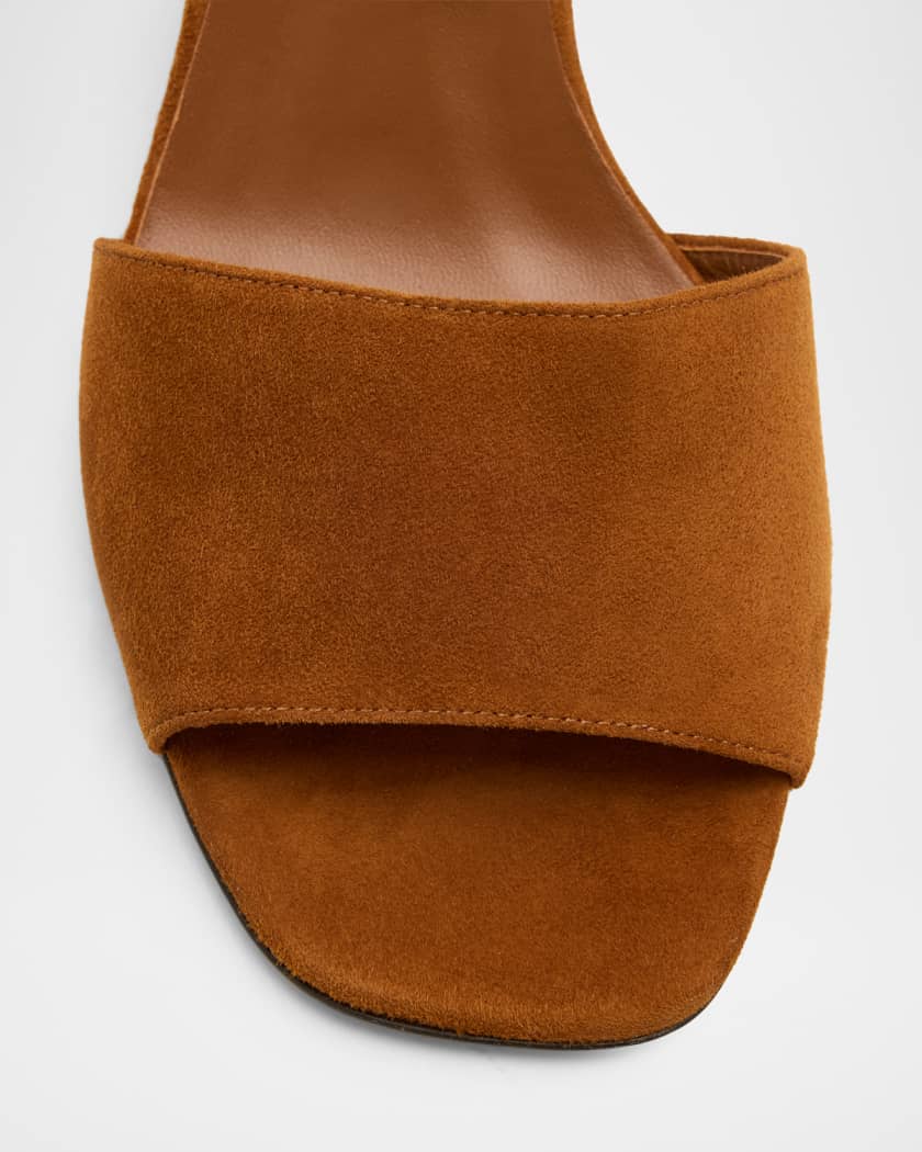 Jimmy Choo Rori 85 Suede Braided-Strap Sandals | Neiman Marcus