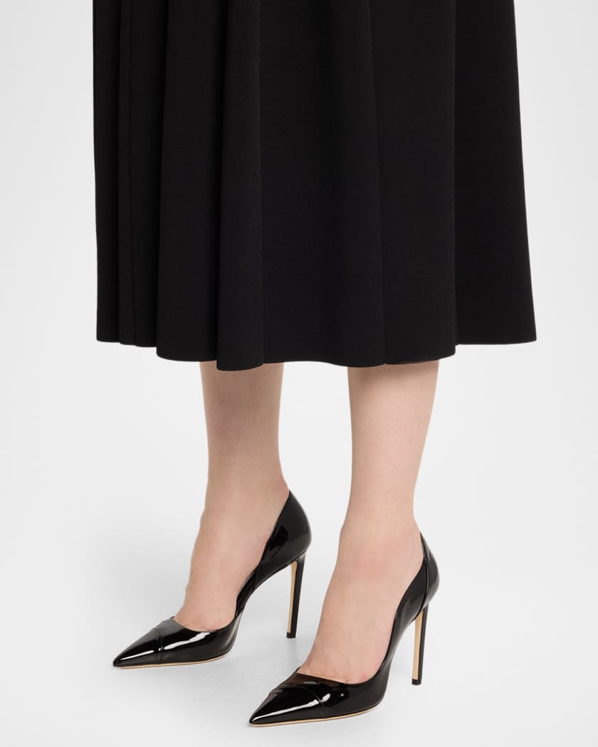100mm Brigitte Patent Leather d'Orsay Pumps
