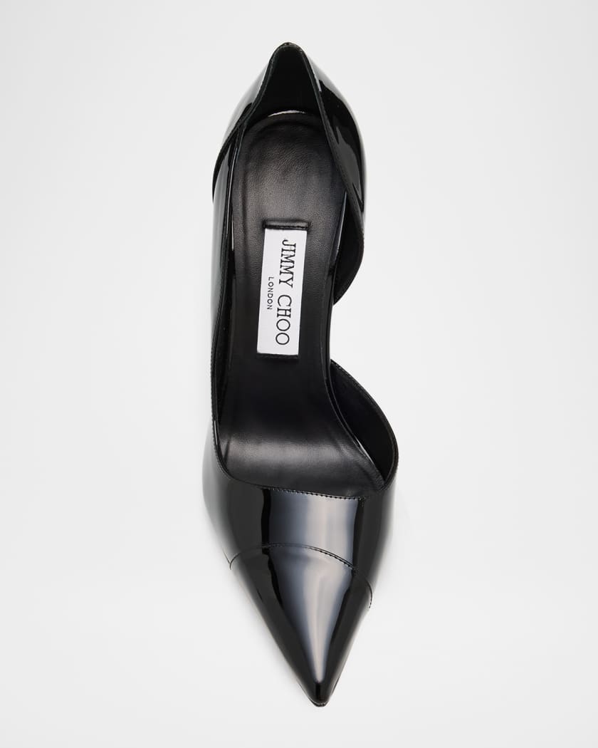 100mm Brigitte Patent Leather d'Orsay Pumps