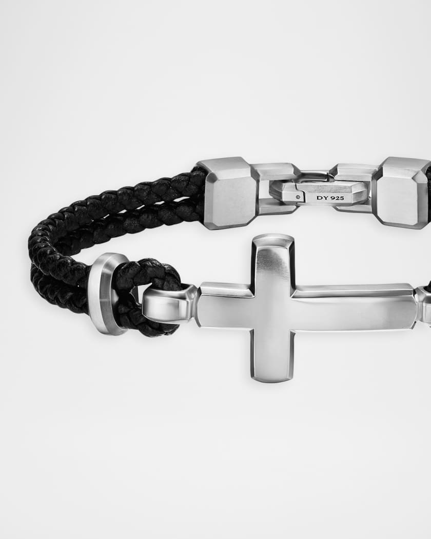 アクセサリー Engrave the Cross Studs Leather Bracelet アクセサリー Engrave the Cross Studs Leather Bracelet BLESSED