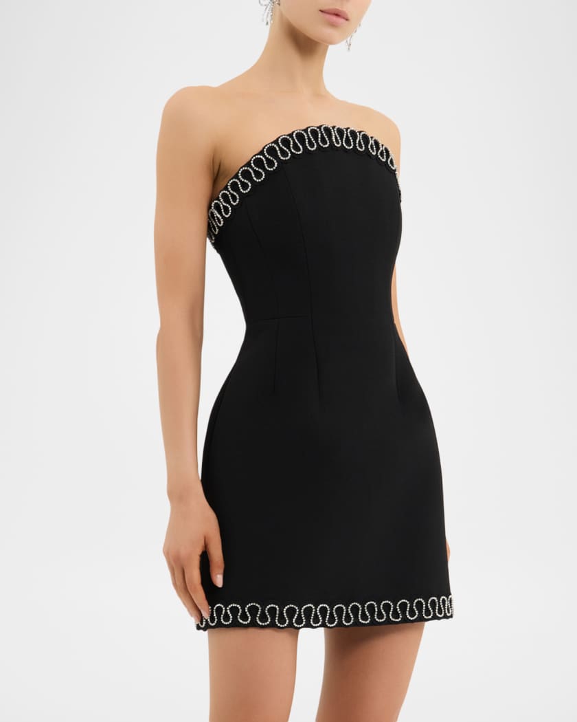 Nyx Bonded Crepe Strapless Mini Dress