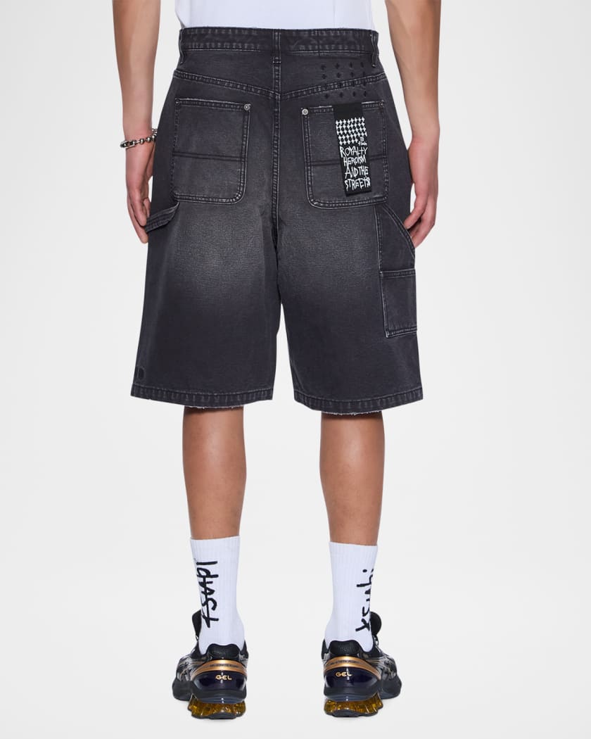 Ksubi Men's Operator Denim Carpenter Shorts | Neiman Marcus