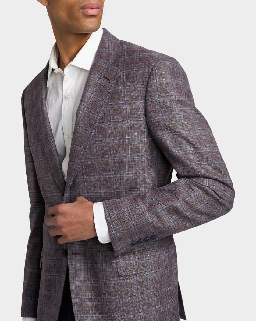 ジャケット・アウター EMPORIO ARMANI Emporio Armani Plaid Virgin Wool Sport Jacket | Neiman Marcus