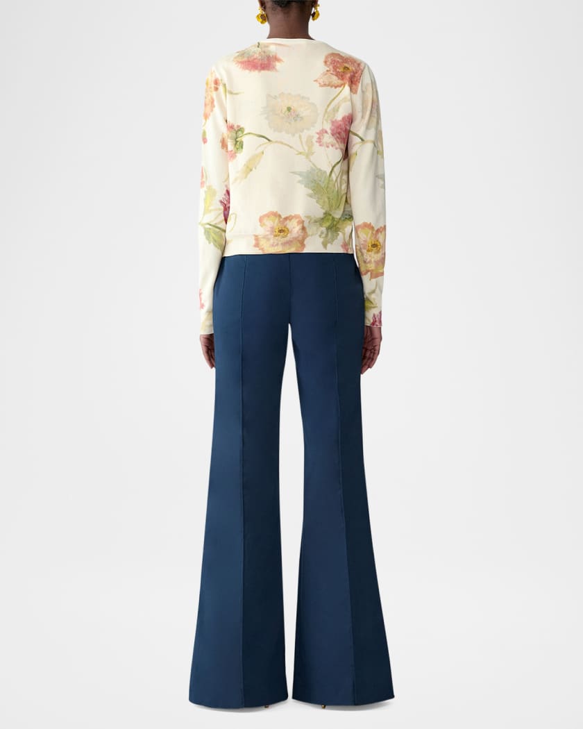 Floral-Print Silk-Cotton Collection | Neiman Marcus