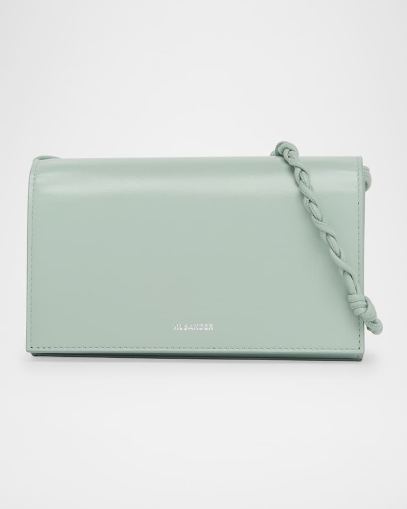Jil Sander Tangle Twisted-Strap Leather Crossbody Bag | Neiman Marcus