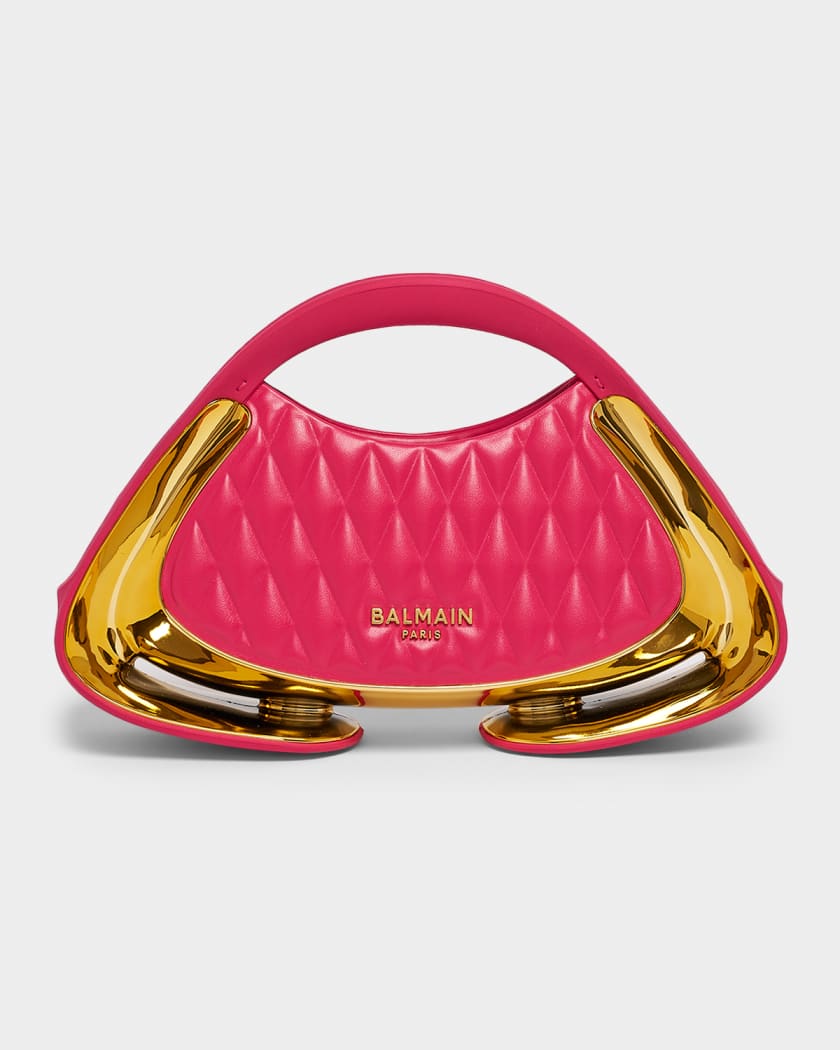 【希少品】BALMAIN Jolie Madame ジョリーマダム 113ml Balmain Jolie Madame Small Quilted Faux Leather Top-Handle Bag