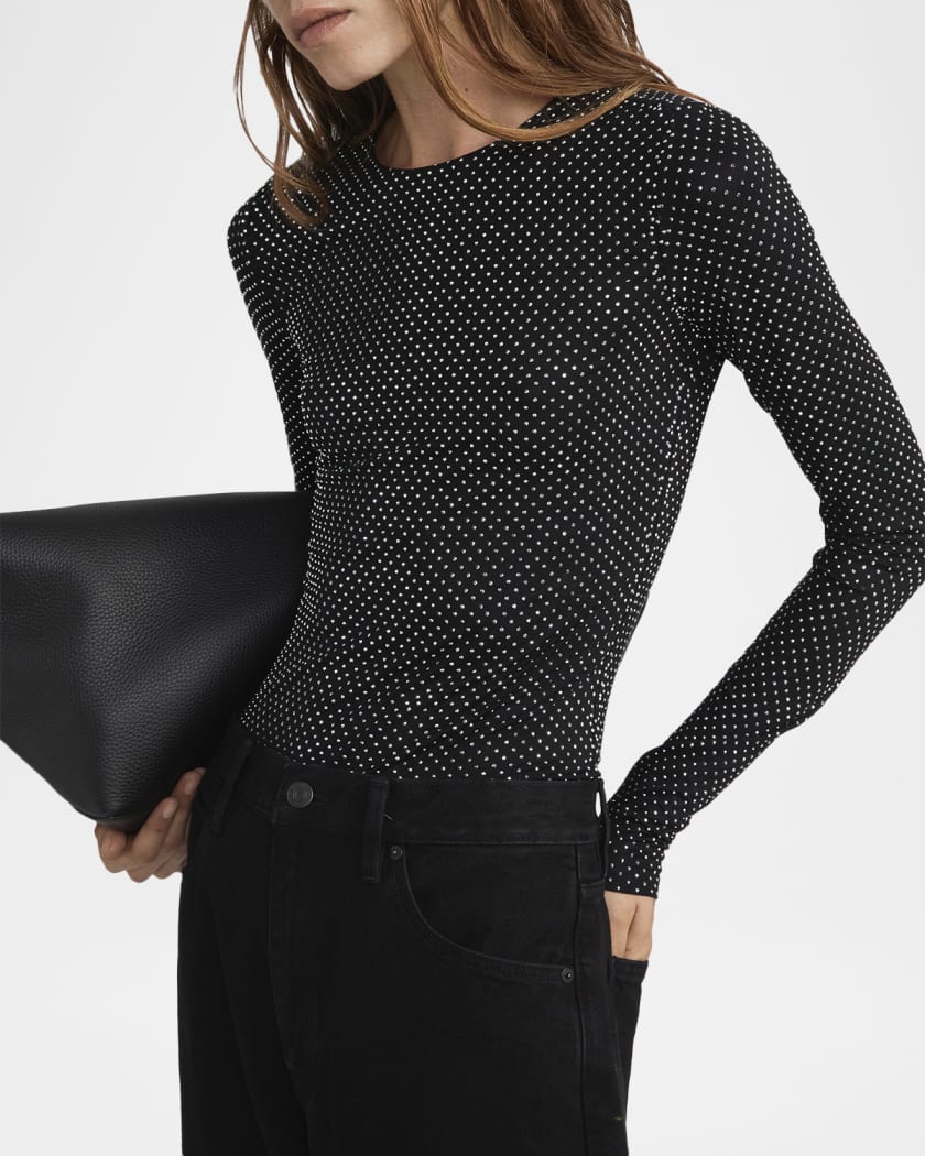 The Rhinestone Jersey Top 