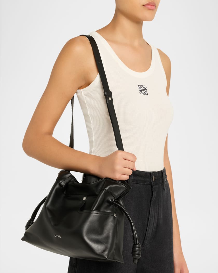 Loewe Flamenco Panta Clutch Bag in Leather | Neiman Marcus