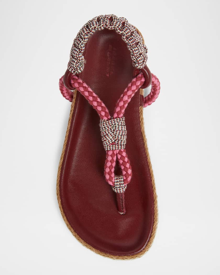 Isabel Marant Gypso Flat Rope Sandals | Neiman Marcus