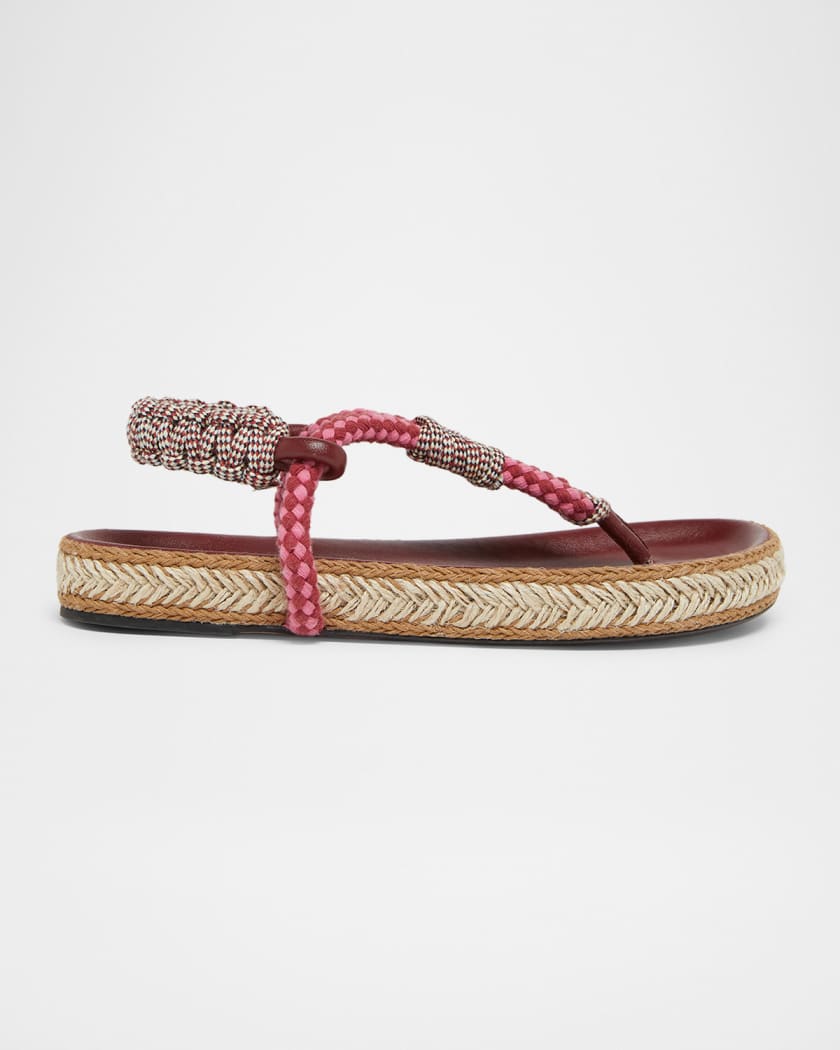Isabel Marant Gypso Flat Rope Sandals | Neiman Marcus