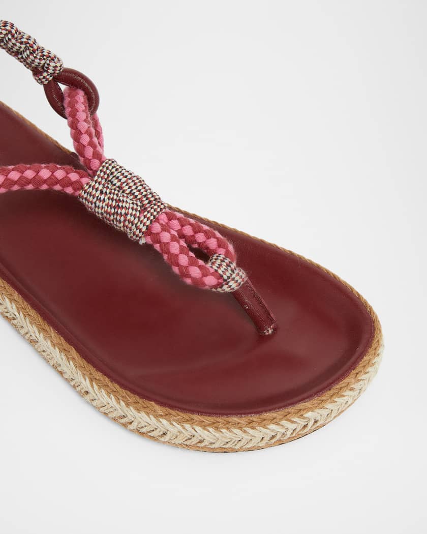 Isabel Marant Gypso Flat Rope Sandals | Neiman Marcus
