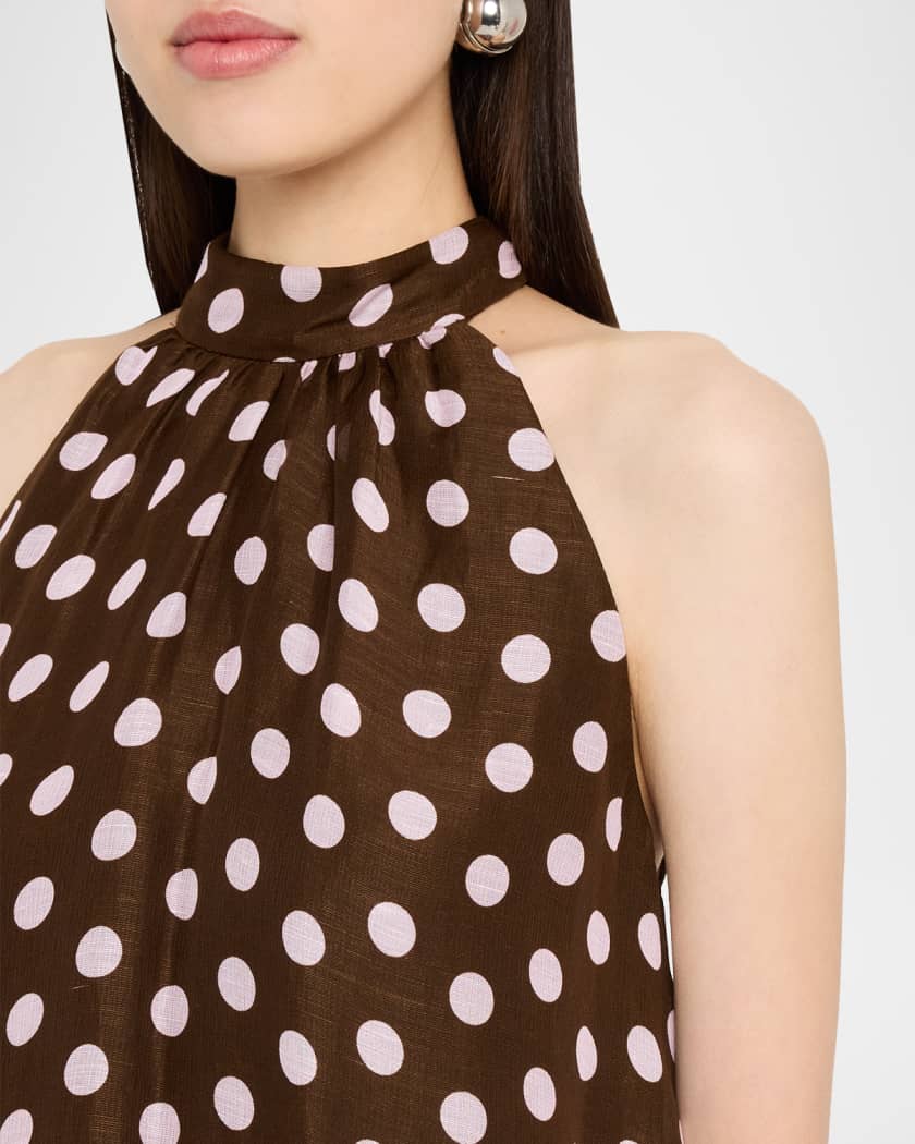 Arca Polka Dot Mini Dress | Neiman Marcus
