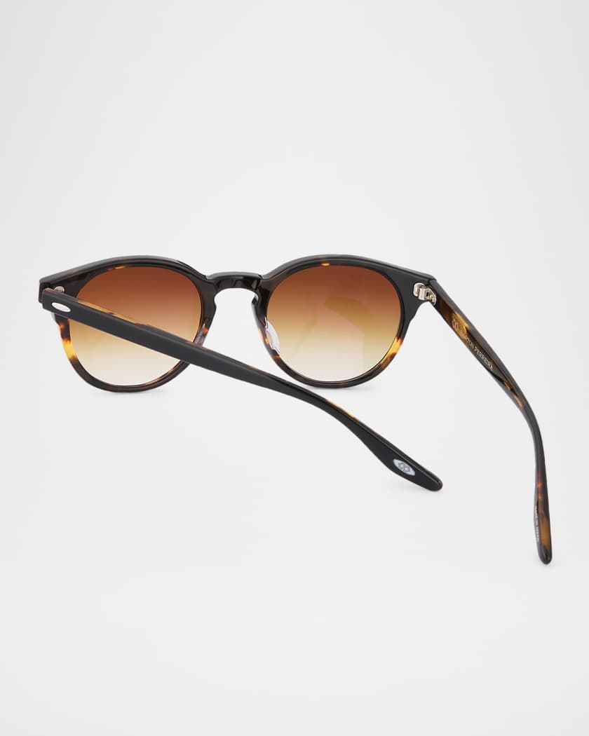 Barton Perreira Beckford 49mm Round Acetate Sunglasses | Neiman Marcus