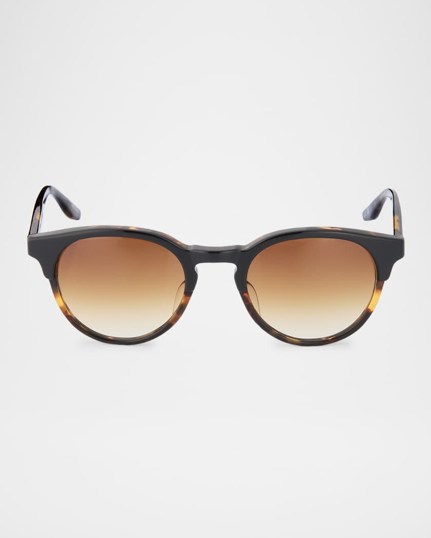 Barton Perreira Beckford 49mm Round Acetate Sunglasses | Neiman Marcus
