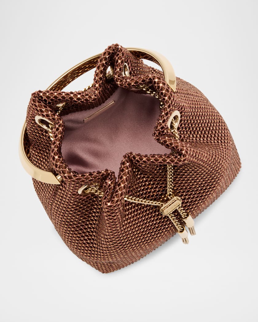 トップス Bom Jimmy Choo Bon Bon Crystal Mesh Top-Handle Bag | Neiman Marcus