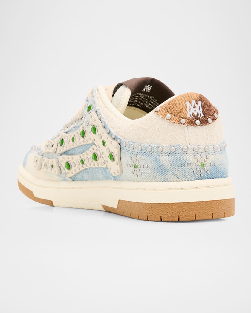 Amiri Men's Stud Skel Low-Top Sneakers | Neiman Marcus