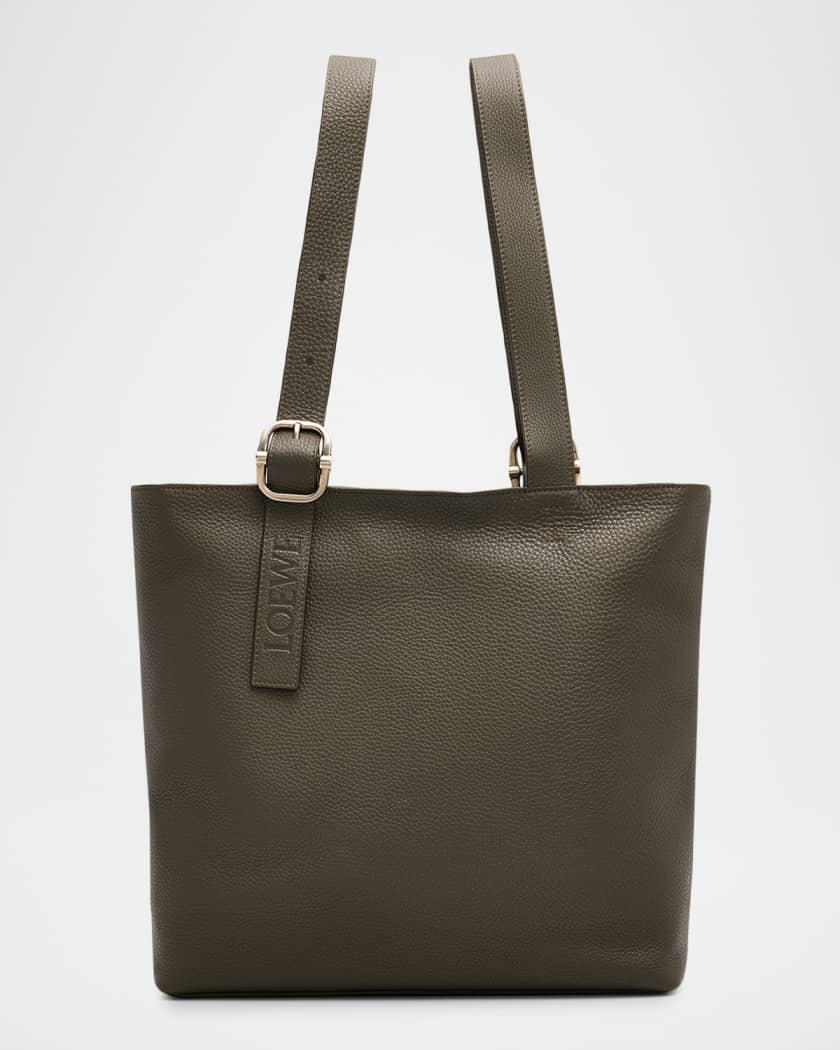 Loewe Men's Loop Zipped Leather Tote Bag | Neiman Marcus
