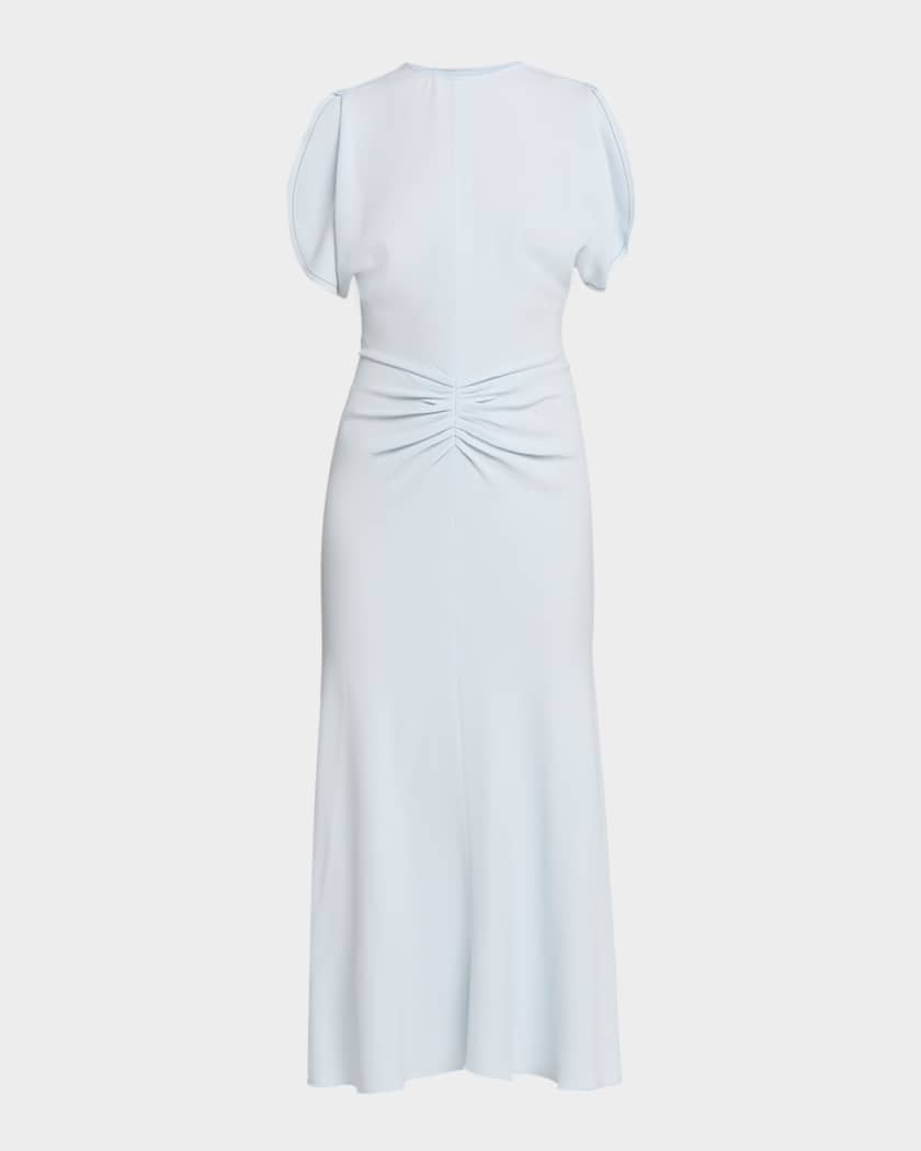 white midi flowy dress Women's What Comes Next White Multi Cotton Floral Midi Dress | Size: L