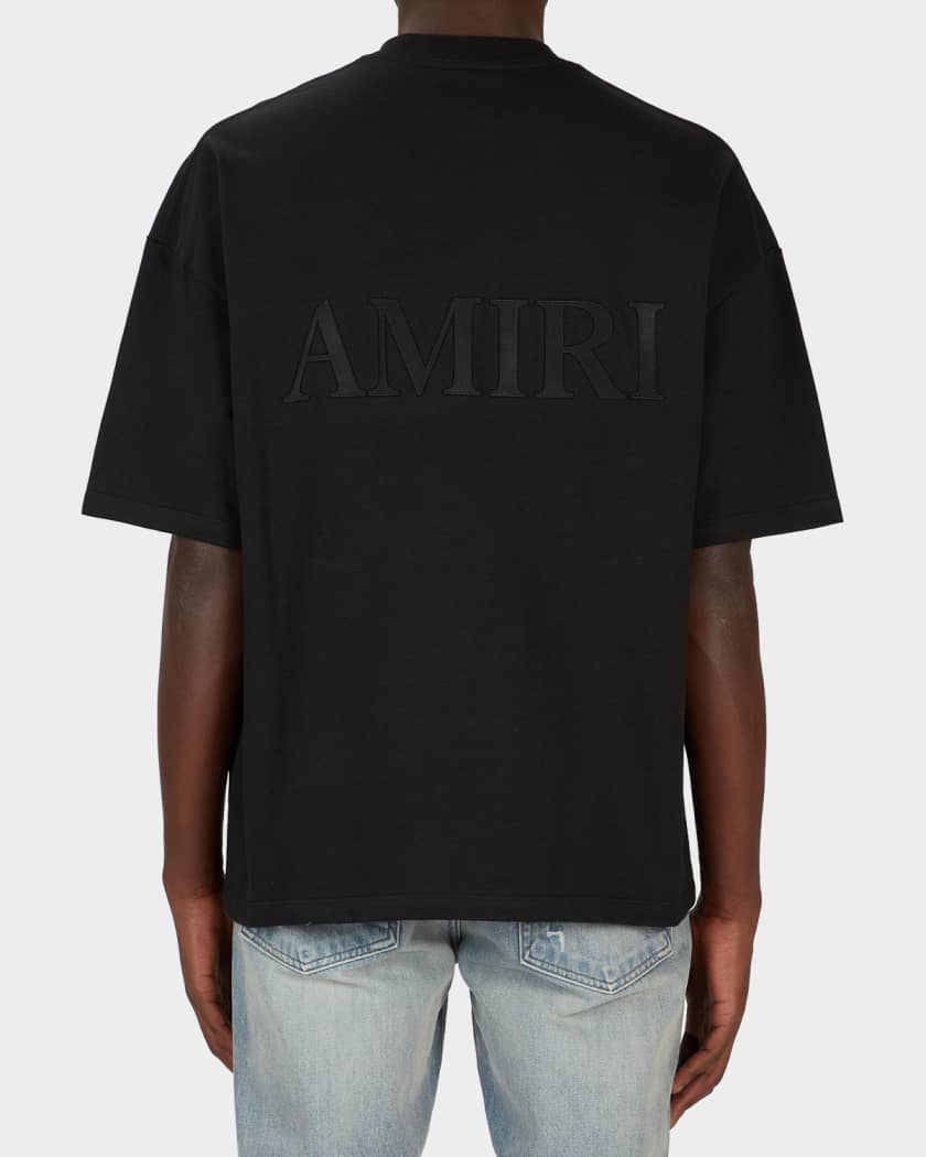 MA Tシャツ AMIRI AMIRI アミリ M Tシャツ クルーネック ブラック AMIRI mmasa_400 CORE （001 半袖 AMJYTE1074 TEE LOGO トップス
