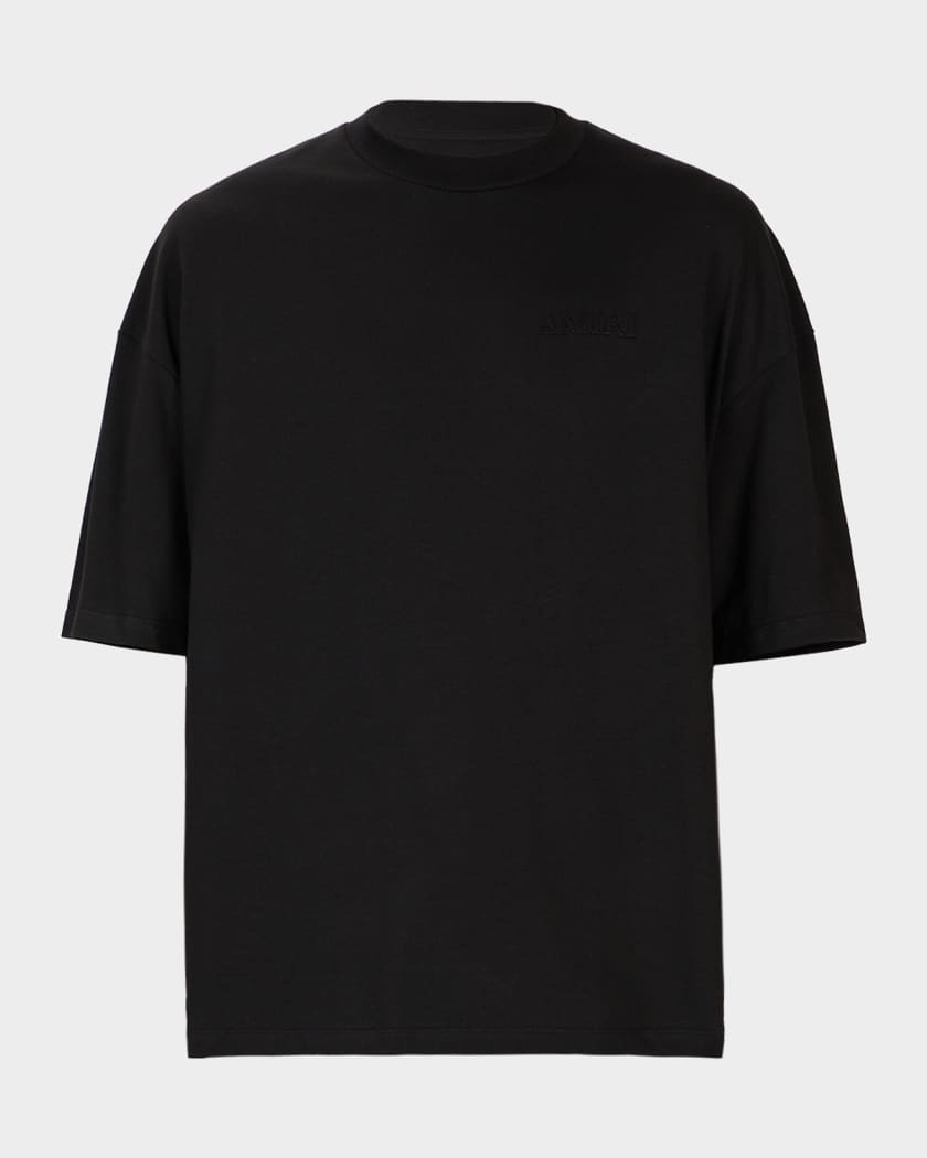 Amiri Men's Back-Logo Oversized Crewneck T-Shirt | Neiman Marcus