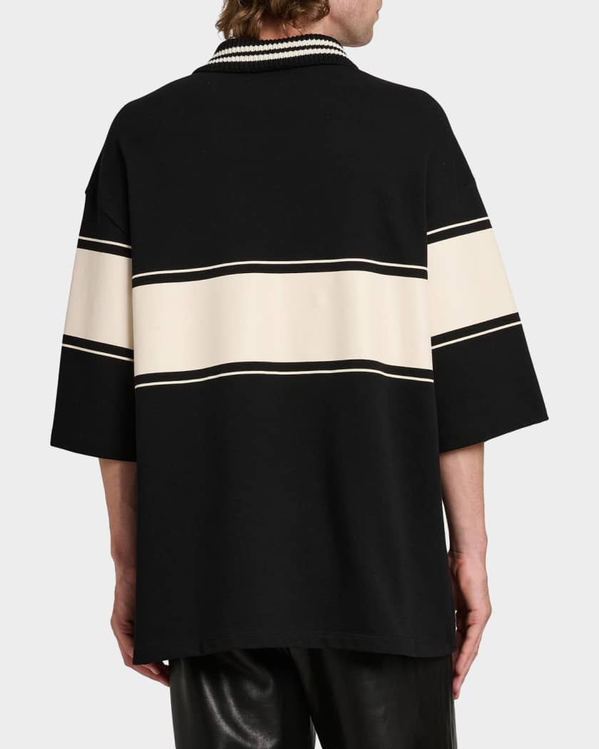 Amiri Amiri Sport Cotton Oversized Polo Shirt | Neiman Marcus