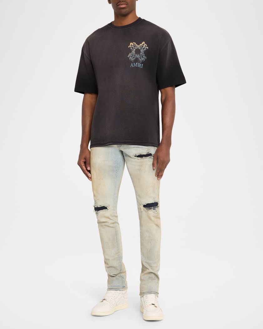 Amiri Men's MA Quad Flames Cotton T-Shirt | Neiman Marcus