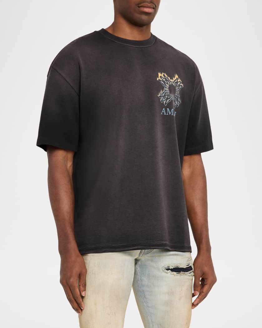 Amiri Men's MA Quad Flames Cotton T-Shirt | Neiman Marcus