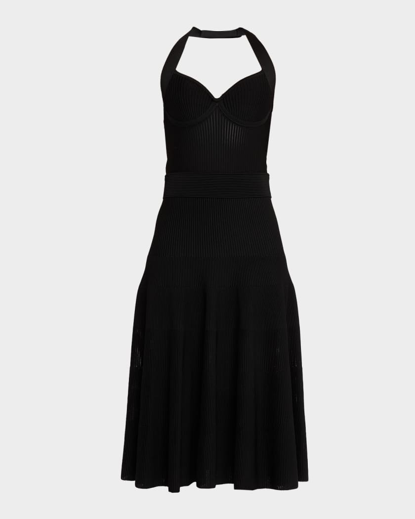 blue halter neck bridesmaid dresses Tilly Satin High Neck Bridesmaid Dress