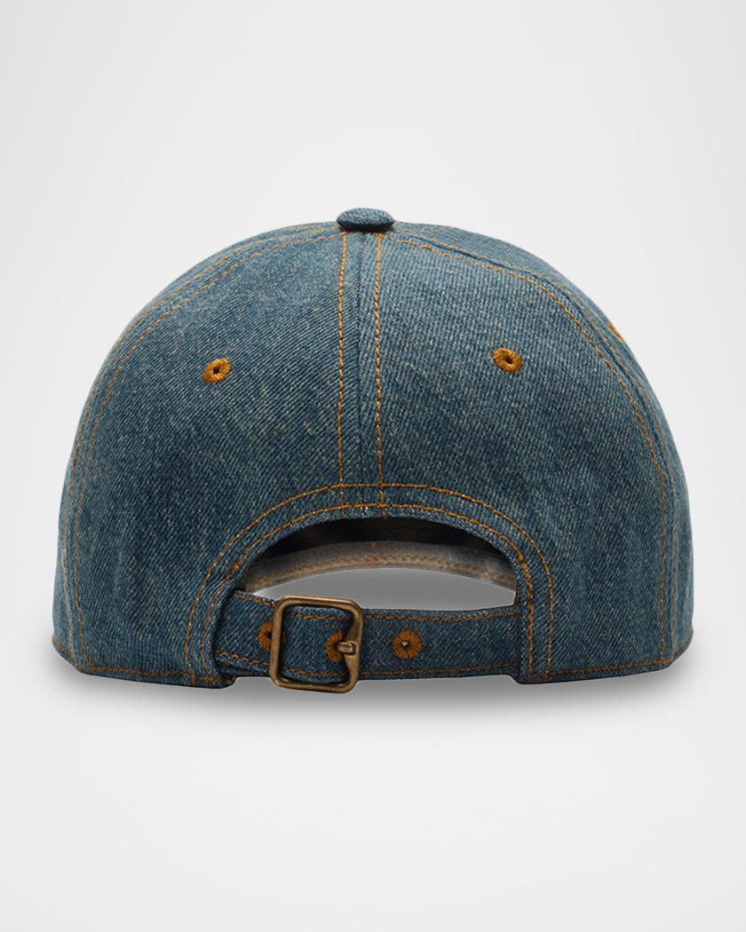 Burberry EKD Denim Baseball Cap | Neiman Marcus display picture 2