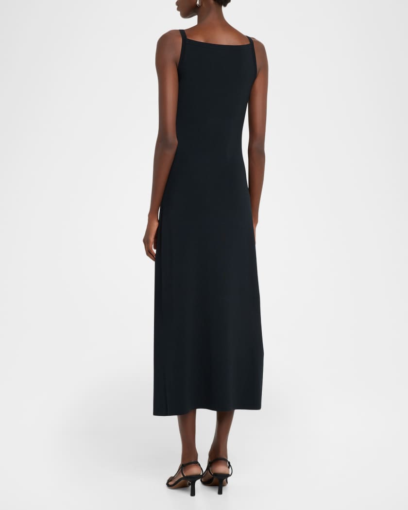 Joseph Sleeveless Square-Neck Knit Midi Dress | Neiman Marcus