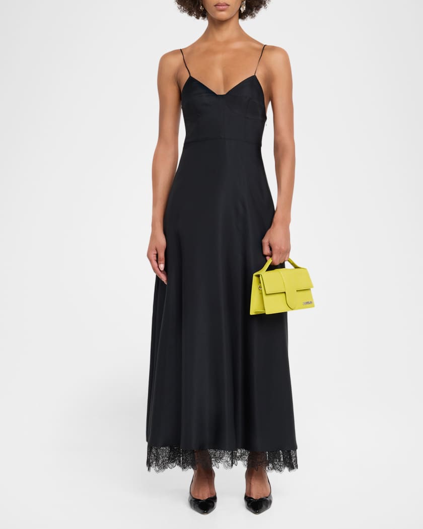 Jacquemus Le Grand Bambino Patent Leather Top Handle Bag | Neiman