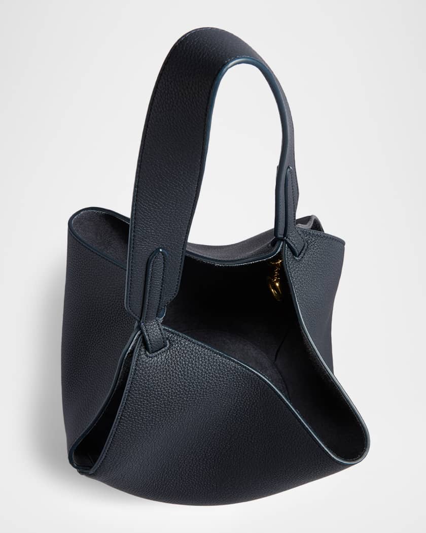 Khaite Lotus Mini Pebble Leather Tote Bag | Neiman Marcus