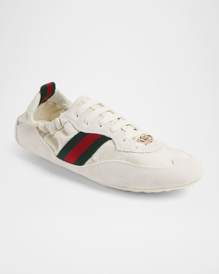 Gucci Gucci Shift Canvas Low-Top Sneakers | Neiman Marcus