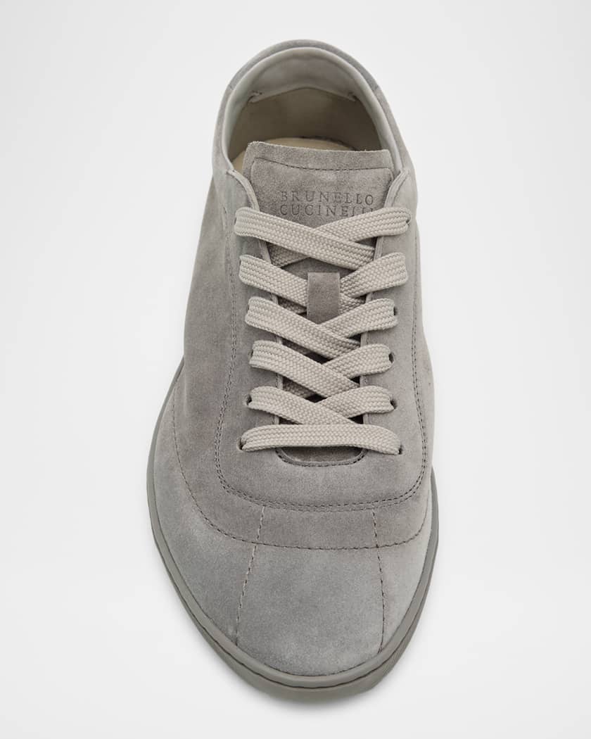Brunello Cucinelli Men's Unlined Suede Low-Top Sneakers | Neiman