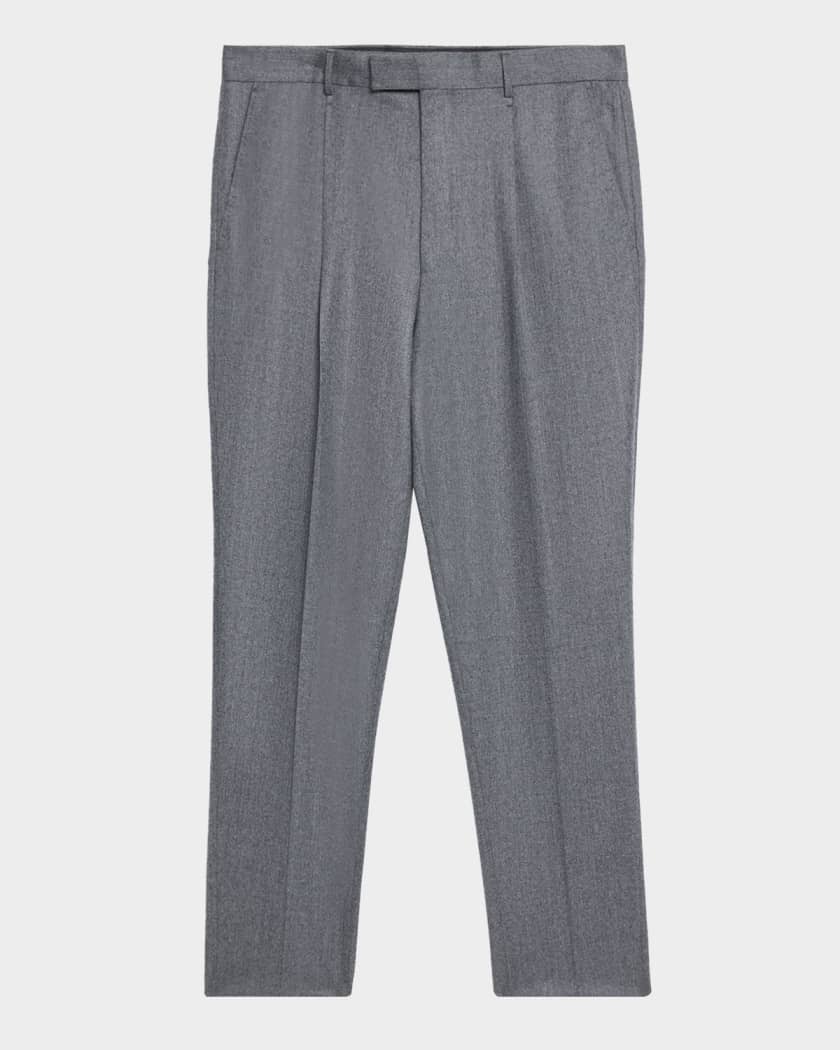 パンツ Zegna Wool Flannel Trousers 48 ZEGNA Men's Wool Flannel Pleated Tapered Fit Trousers | Neiman Marcus
