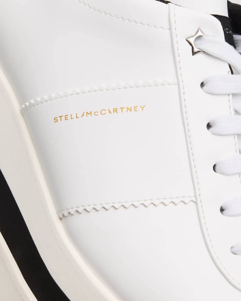 Stella McCartney 80mm Sneak-Elyse Two-Tone Platform Sneakers