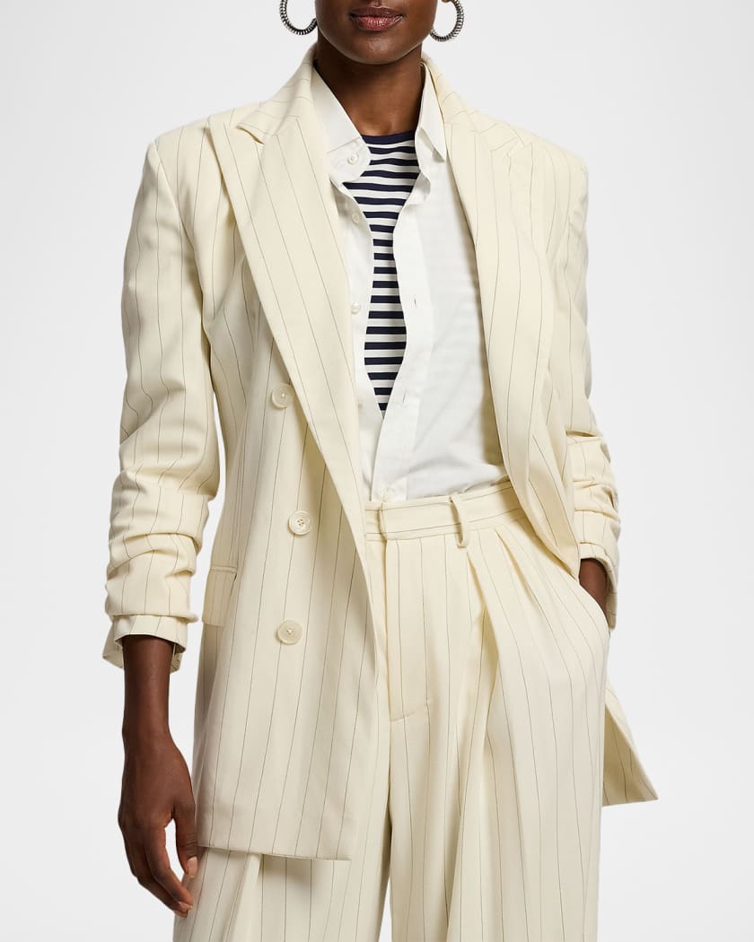 Ralph Lauren Collection Widestripe Double-Breasted Blazer Jacket