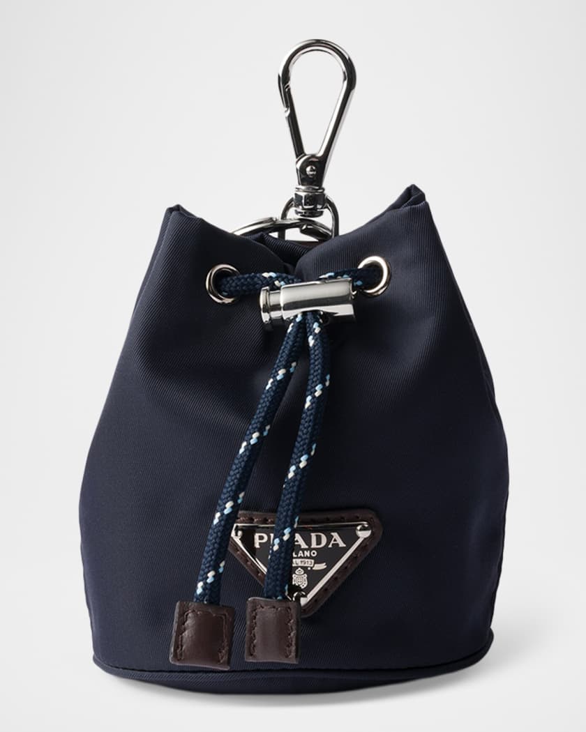 Prada Mini Icon Re-Nylon Keychain Bag Charm | Neiman Marcus