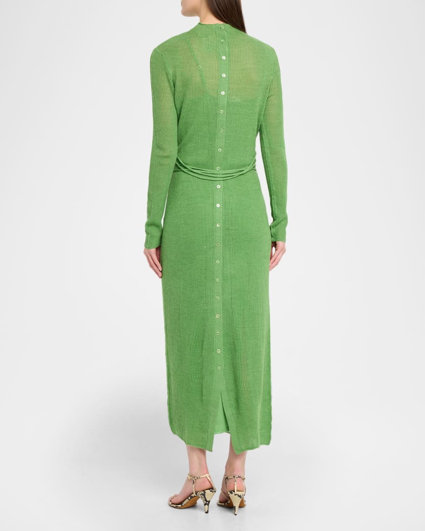 STAUD Marianne Ribbed Maxi Dress | Neiman Marcus