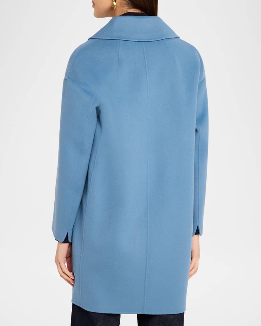 Max Mara Wool Broadcloth Midi Coat | Neiman Marcus