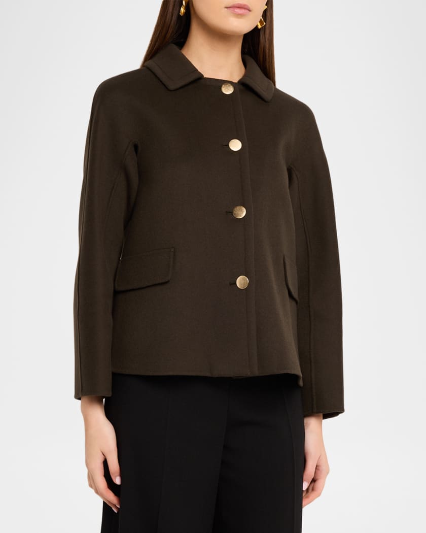 Max Mara Single-Breasted Wool Jacket | Neiman Marcus