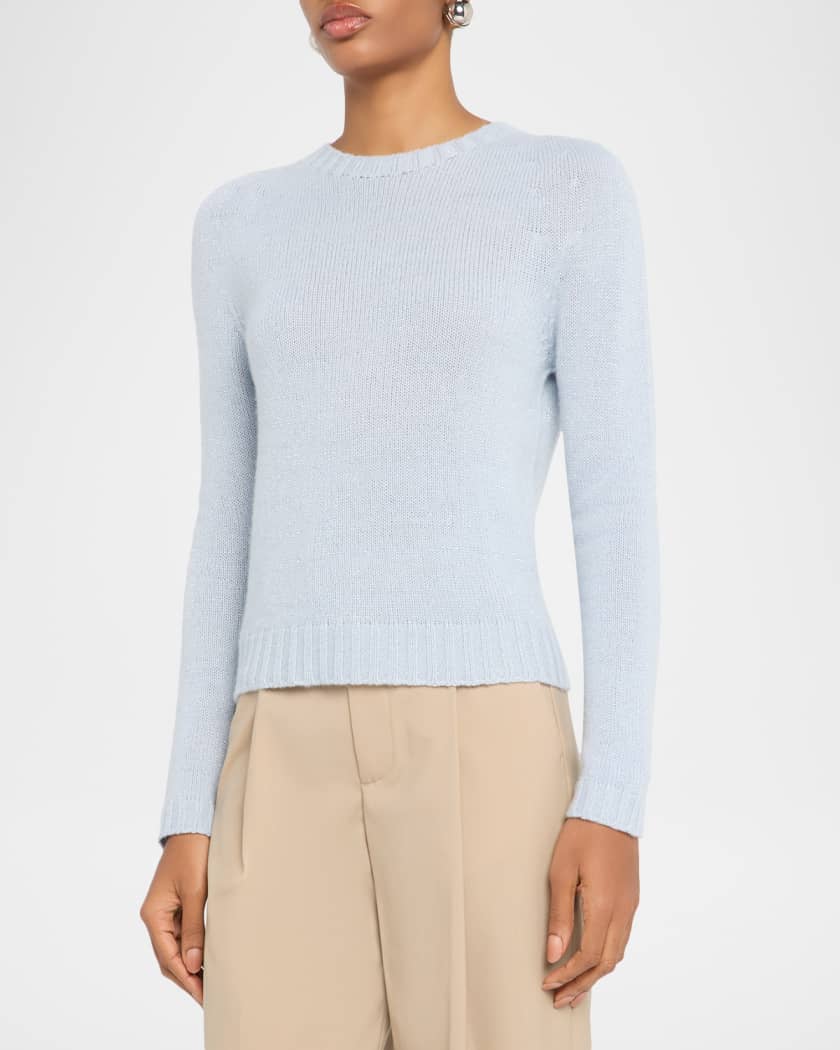 FABIANA FILIPPI Crewneck Shimmer Knit Sweater | Neiman Marcus