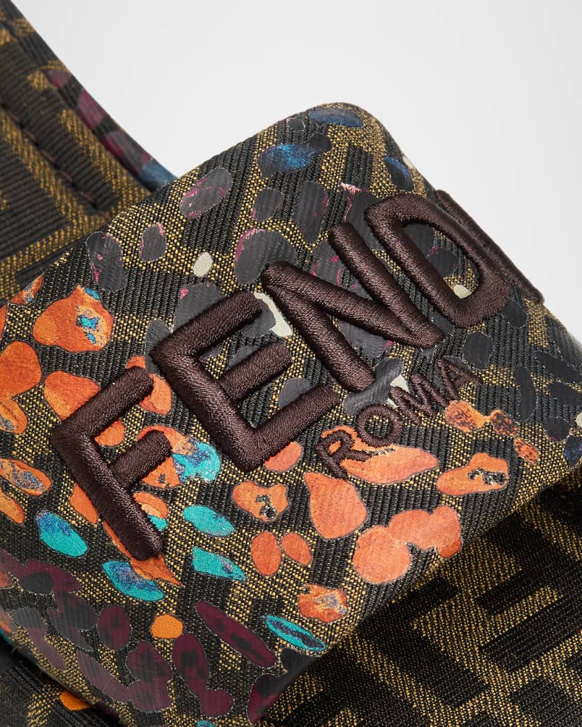 Fndiページ Fendi FF Monogram Platform Slide Sandals | Neiman Marcus