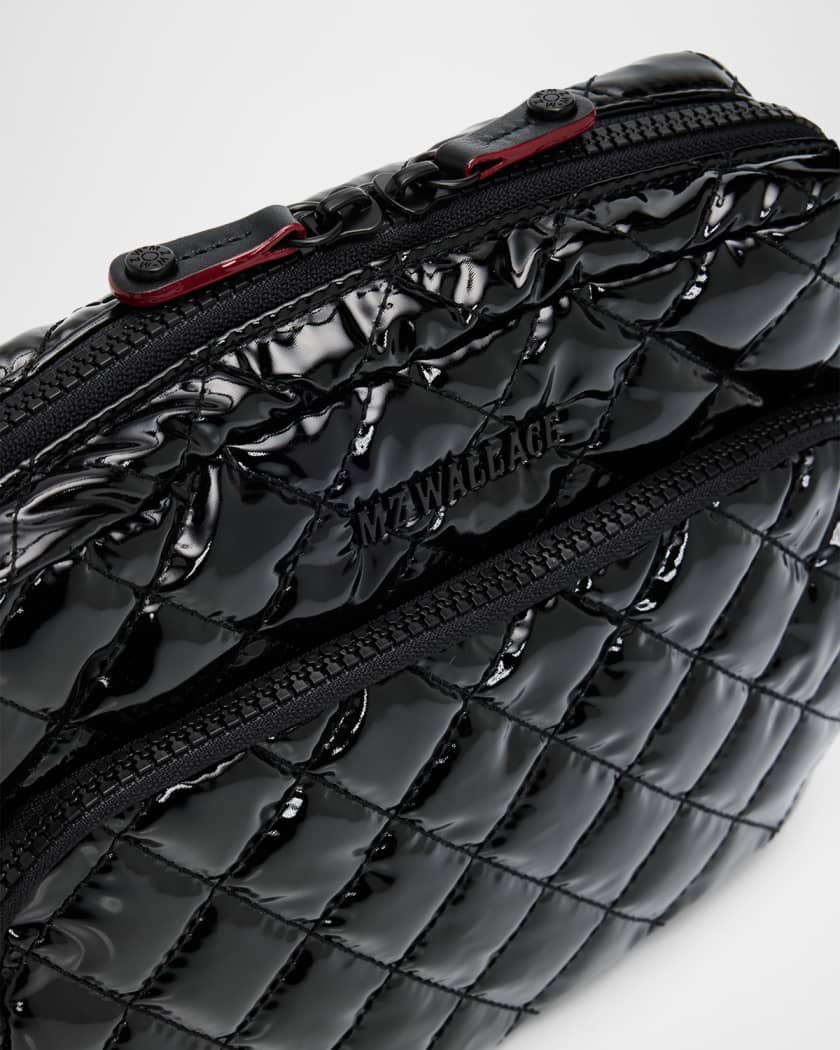 MZ WALLACE Metro Quilted Glossy Nylon Crossbody Camera Bag