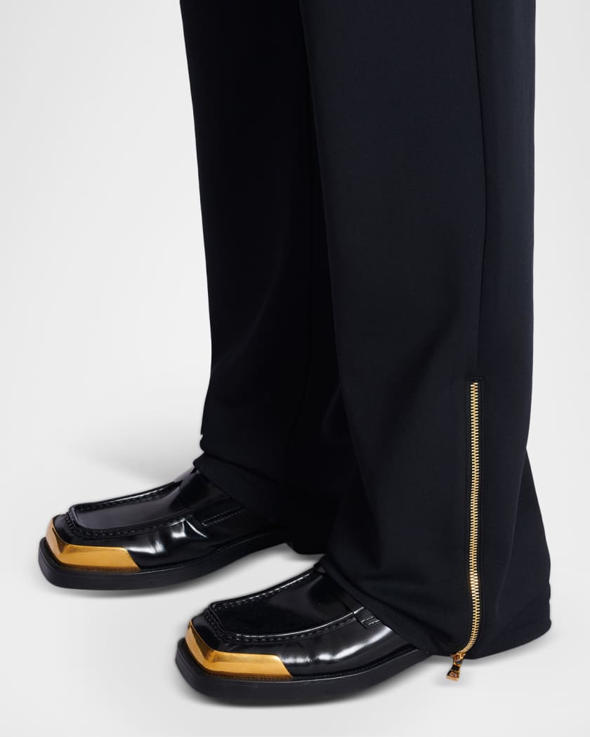 Balmain Men's Neoprene Zipped-Cuff Track Pants | Neiman Marcus